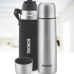 BOROSIL Steel Thermo Vacuum Insulated 24hrs Hot & Cold Water Bottle Flask 750ml-image-32