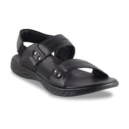 Metro Men Black Comfort Sandals-picture-0