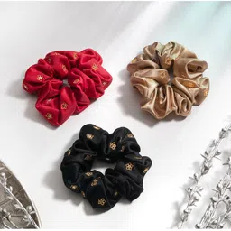 MASQ Women Set of 3 Ponytail Holders-23