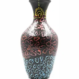ESVAR STONECRAFT Black Printed Terracotta Vases-picture-46
