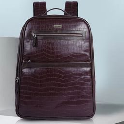Veneer Unisex Crocodile Pattern Laptop Backpack-50