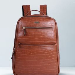 Veneer Unisex Crocodile Pattern Laptop Backpack-41