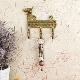 Imli Street Gold-Colored Nandi Design Keys Wall Hook-picture-4