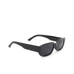 Awestuffs Women Black Lens & Black Rectangle Sunglasses with UV Protected Lens-40
