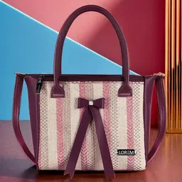 LOREM Textured Structured Handheld Bag-38