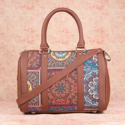 ZOUK Multicoloured Mandala Print Handheld Bag-90