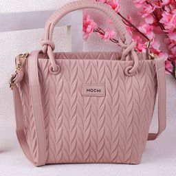 Mochi Structured Handheld Bag with Cut Work-4