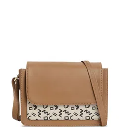 Fastrack Typography Printed PU Structured Sling Bag image 1