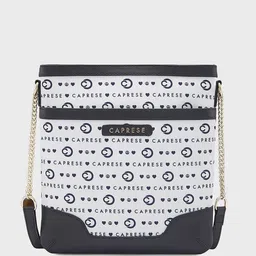 Caprese Structured Sling Bag with Cut Work-14