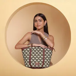 ZOUK Geometric Structured Sling Bag with Cut Work image 1