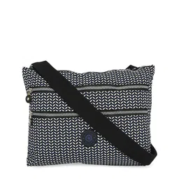 BAOMI Black Geometric Printed Swagger Sling Bag-17