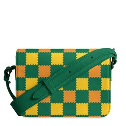 DailyObjects Multicoloured Checked PU Swagger Sling Bag-16