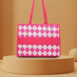 Caprese Geometric Structured Tote Bag with Cut Work-16