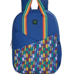 United Colors of Benetton Unisex Typography Printed Backpack-22