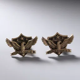 COSA NOSTRAA Gunmetal-Toned The Indian Army Cufflinks-image-20