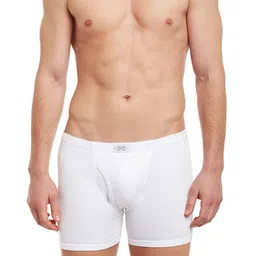 BODYX Men Pack Of 2 Mid-Rise Pure Combed Cotton Trunks BX19T-W-2-S image 2
