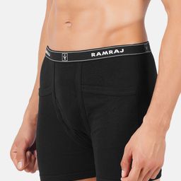Ramraj Pack Of 4 Soft & Breathable Trunks TARGETPCTBLKT4P image 2