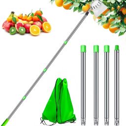 Fruit Picker with Basket Telescopic Pole 320cm Extension Garden Pick-image-23