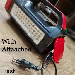 shoptric 2 km long range LED jumbo kisan bright light torch 280W 2 mod heavy duty battery Torch image 5