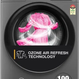 9 kg Ozone Technology 5 Star Inverter 100+ Tough Stains, 1400 RPM Fully Automatic Front Load with In-built Heater Black, Grey-17