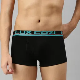 Lux Cozi  Men Pack Of 5 Outer Elastic Short Length Trunks image 2