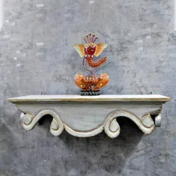 Hand Carving Acacia Wood Wall Shelf By Disoo Fashions-picture-10