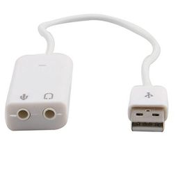 Foxmicro 7.1 Channel Usb External Sound Card Audio Mic Adapter Usb Busppwered Mode Highly Flexible Audio Interface Plug In And Play Kit Compatible With All Major Operating System Withou Driver For Windows-Fm image 2