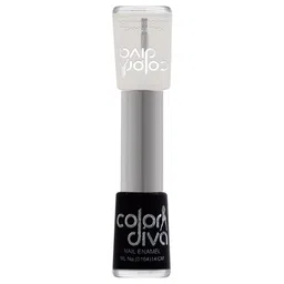 Adbeni Color Diva Dual 2-In-1 Long Lasting Nail Enamel 11 ml each - Black 02 & Top Coat 03 image 2