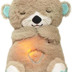 Breathing Teddy Otter Glowing Music for Baby Sensory Sleep Lights - 20 cm-image-24