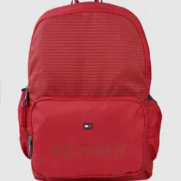 Tommy Hilfiger Unisex Red Striped Applique Backpack-11