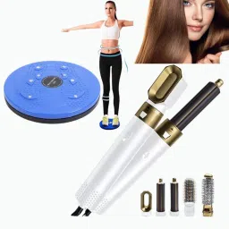 DRUMSTONE 5-in-1 Portable Foldable Design & Transform Your Fitness with Twister Slimmer C297.BrownG013HairStyler+GKB35FitTwistr Hair Styler-image-21