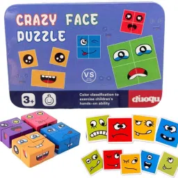 Face Change Rubiks Cube Game Brain Teaser Wooden Puzzle Educational Toy(1 Pcs)-image-50