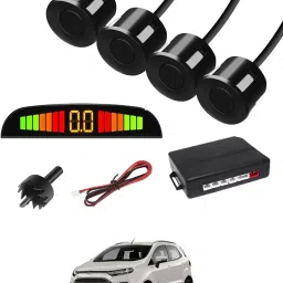 Black 4 Parking Reverse Safety Sensor For Vehicles-82 Universal Reverse Black Parking Sensor With Buzzer And LED Display-82 Parking Sensor-19