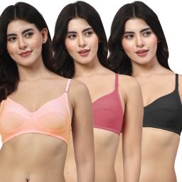 Pack of 3 Women Everyday Non Padded Bra-image-32