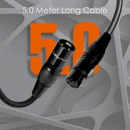 SPFM500 XLR Male to XLR Female 16 Ft / 5 Meter Cable Audio Microphone Extension Cable 3-Pin XLR Male to Female Microphone Mic Cable-image-28