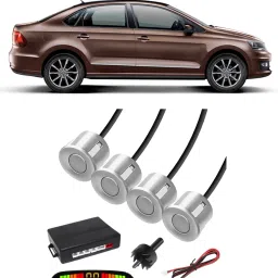 PKNA1884 White Car Reverse Parking Sensor with LED Display 4 Sensor PKNA1884 Parking Sensor-16
