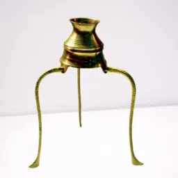 Brass Lota for Puja Tripai Lota for Jalabhishek of shivling kalash stand Decorative Showpiece - 14 cm-7