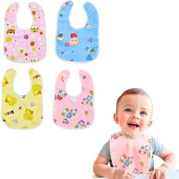3Pc Baby Bibs Kids Waterproof Babies Apron Wash Towel Multicolored-image-24