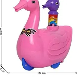 shrisha creation Push 'N' Go Duck, without Battery image 2