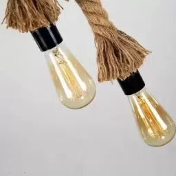doneria Pendant Rope Lights for Ceiling Hanging Lights (Bulb not included - Pack of 4) Pendants Ceiling Lamp image 2