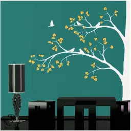 Large Size Birds Wall Design Stencils Suitable For Room Decor ( 92 X 72- Inch ) KHSNT356 wALL Art Stencil-23