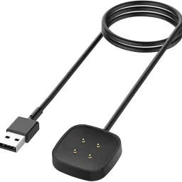 RANZZER USB Charging Cable for Fitbit Versa 3, Versa 4, Sense Smartwatch Charging Cord Charging Pad-picture-4