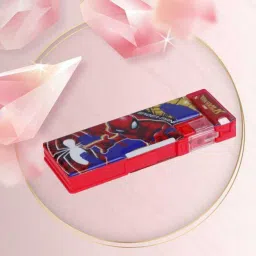 School Compaas Box Two Type Art Plastic Pencil Box-image-25