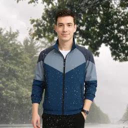 Colorblock Men Raincoat-image-24