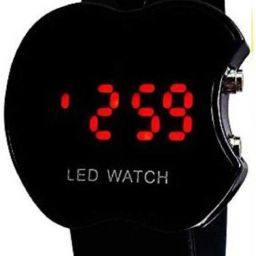 Digital Watch - For Boys & Girls BROS-Black Apple Led Watch-image-12