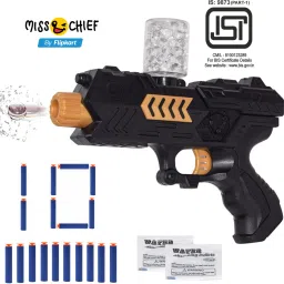 miss & chief 2 in 1 Force Blaster Toy Gun with Jelly Shots with 10 Soft Foam Dart Bullets Guns & Darts image 2