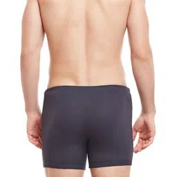 BODYX Men Pack Of 2 Mid-Rise Pure Combed Cotton Trunks BX19T-S.GREY-2-S image 3