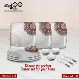 Pack of 12 Melamin Dinner Set-47