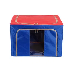 Kuber Industries Set Of 2 Blue & Red Printed Wardrobe Organizers image 3