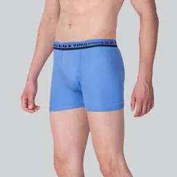 LUX VENUS Men Pack Of 2 Assorted Outer Elastic Cotton Trunks image 5